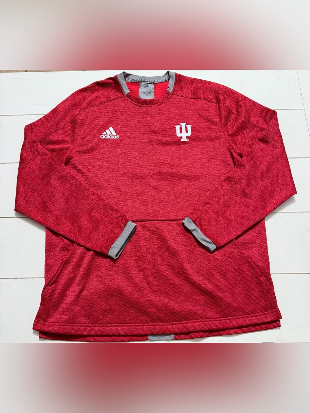 Indiana University Adidas Crewneck Pullover